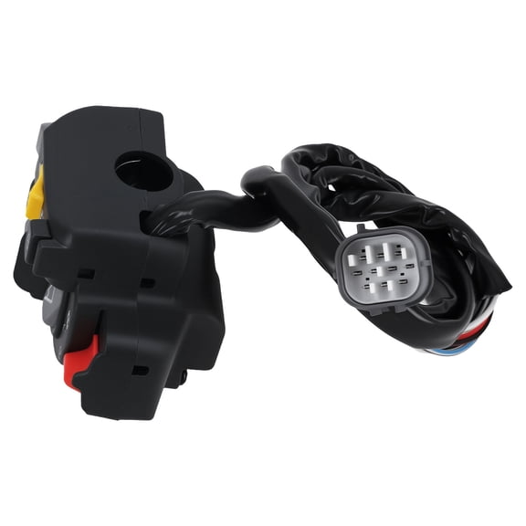 Left Handlebar Electric Shift Start Stop Switch for Honda TRX350FE TRX350TE Rancher 4x4 ES 2000-2003, Engine & Headlight Control, OEM 35020-HN5-A10, Black Plastic & Metal