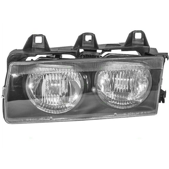 Left Headlight Assembly - Compatible with 1996, 1999 BMW 328i Base RWD 2.8L 6-Cylinder Naturally Aspirated DOHC GAS