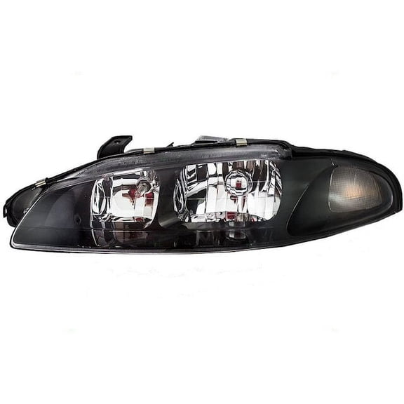 Left Headlight Assembly - Compatible with 1997 - 1998 Mitsubishi Eclipse