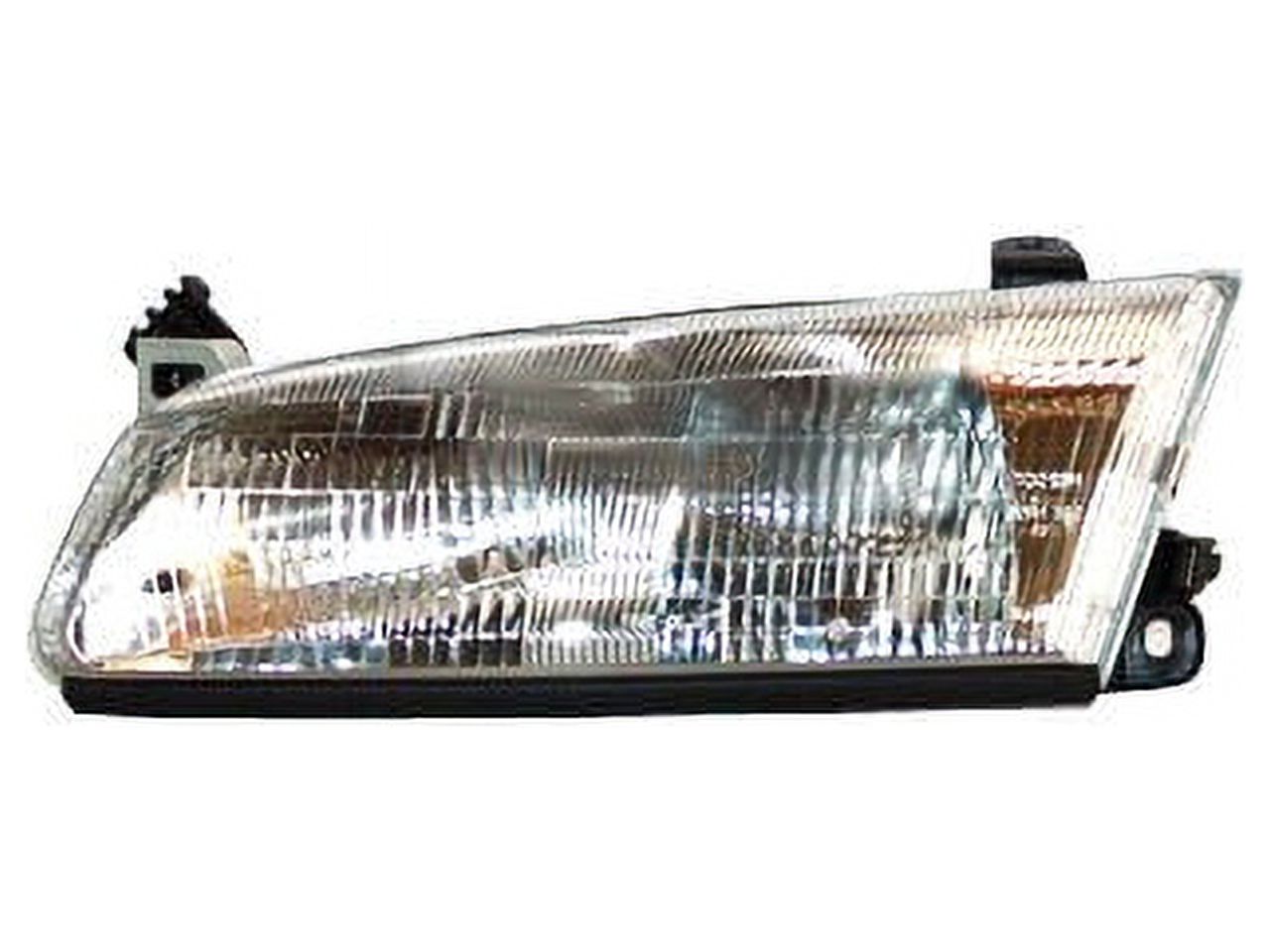 Pair Headlights + Corners Set For 1997-1999 Toyota Camry – Clear Lens, Chrome Housing, Halogen, Direct Fit