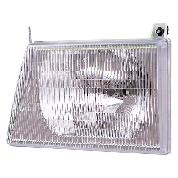 Left Headlight Assembly - Compatible with 1997 - 2002 Ford E-150 Econoline Club Wagon Standard Passenger Van 2-Door 1998 1999 2000 2001