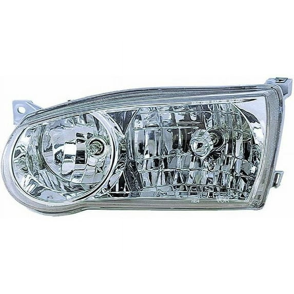 Left Headlight Assembly - Compatible with 2001 - 2002 Toyota Corolla