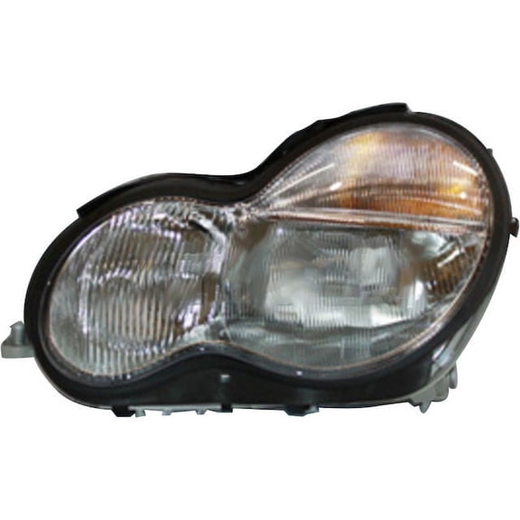 Left Headlight Assembly - Compatible with 2003 - 2004 Mercedes-Benz C230 Kompressor Sedan