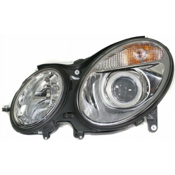 Left Headlight Assembly - Compatible with 2003 - 2006 Mercedes-Benz E320 Sedan 2004 2005