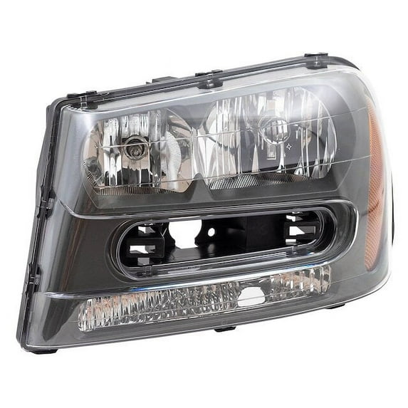Left Headlight Assembly - Compatible with 2003 - 2009 Chevy Trailblazer Sport Utility 4-Door 2004 2005 2006 2007 2008