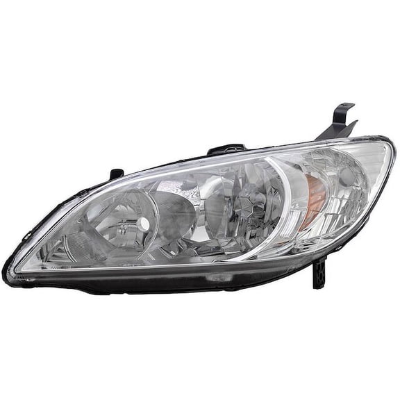 Left Headlight Assembly - Compatible with 2004 - 2005 Honda Civic