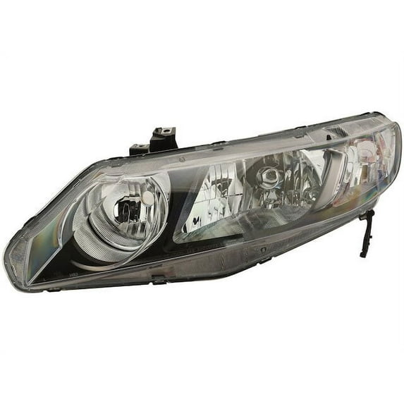Left Headlight Assembly - Compatible with 2006 - 2011 Honda Civic Hybrid 4-Door 2007 2008 2009 2010