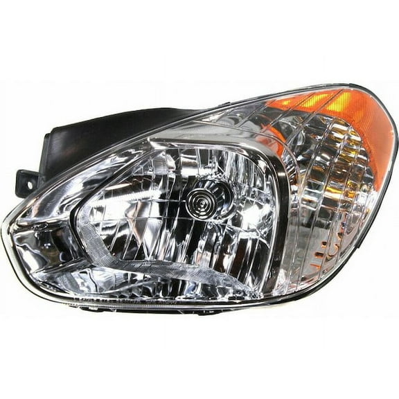 Left Headlight Assembly - Compatible with 2007 - 2011 Hyundai Accent 2008 2009 2010