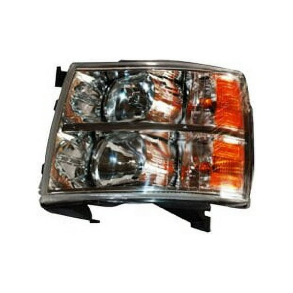 Left Headlight Assembly - Compatible with 2007 - 2013 Chevy Silverado 1500 2008 2009 2010 2011 2012
