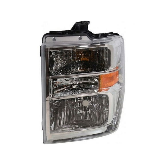 Left Headlight Assembly - Compatible with 2008 - 2014 Ford E-250 Cutaway Van 2009 2010 2011 2012 2013