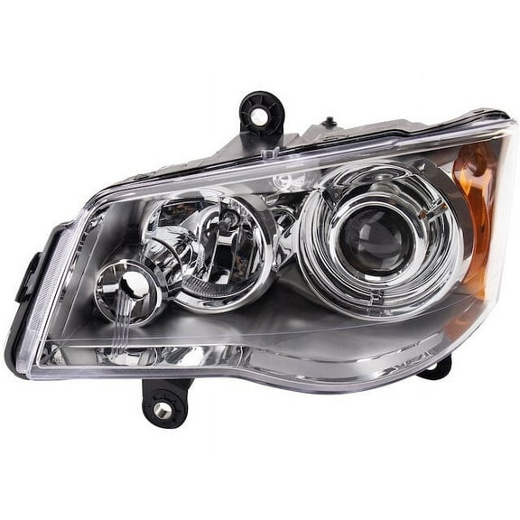 Left Headlight Assembly - Compatible with 2008 - 2016 Chrysler Town & Country 2009 2010 2011 2012 2013 2014 2015