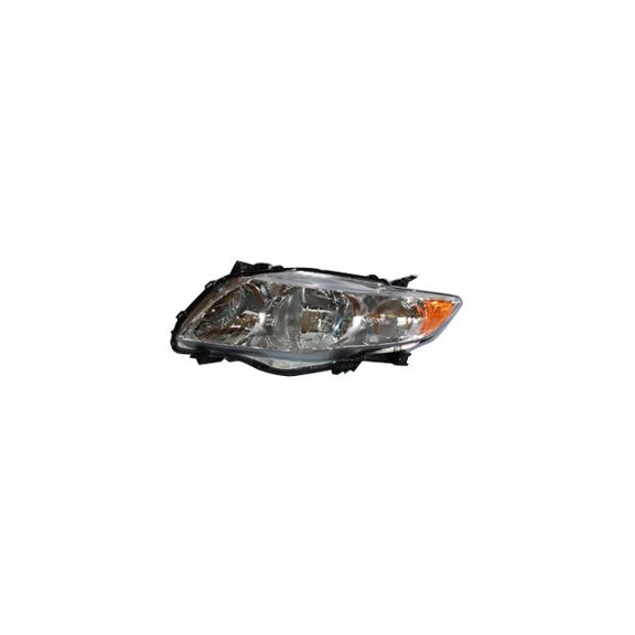 Left Headlight Assembly - Compatible with 2009 - 2010 Toyota Corolla Sedan