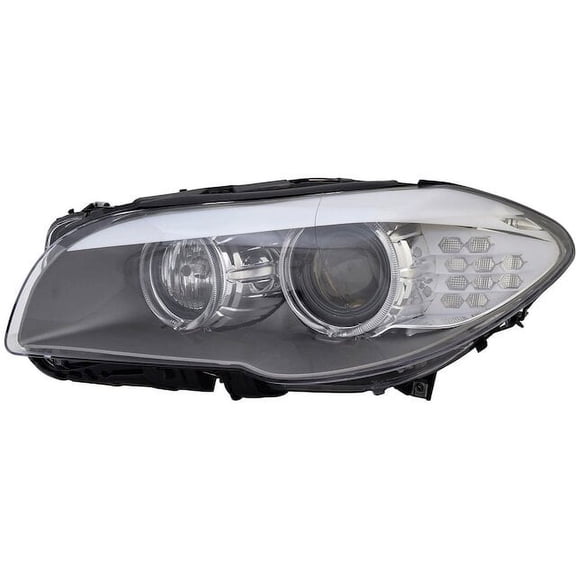 Left Headlight Assembly - Compatible with 2011 - 2013 BMW 535i xDrive Sedan 2012