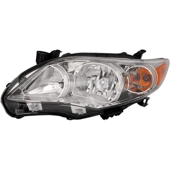 Left Headlight Assembly - Compatible with 2011 - 2013 Toyota Corolla 2012