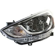 Left Headlight Assembly - Compatible with 2012 - 2014 Hyundai Accent 2013