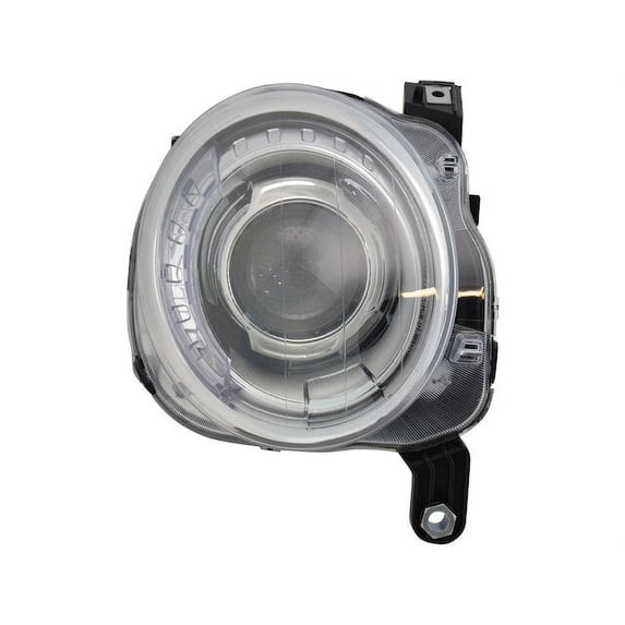 Left Headlight Assembly - Compatible with 2012 - 2019 Fiat 500 2013 2014 2015 2016 2017 2018