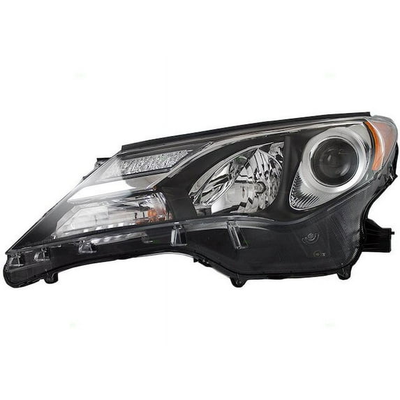 Left Headlight Assembly - Compatible with 2013 - 2015 Toyota RAV4 Sport Utility 4-Door 2.5L 4-Cylinder Naturally Aspirated DOHC GAS 2014