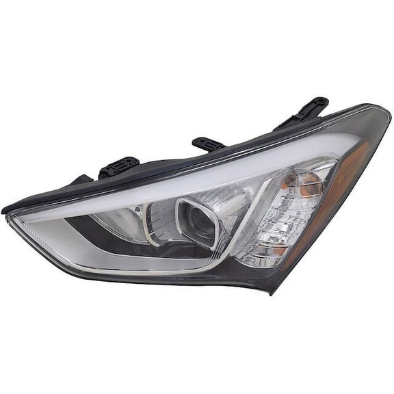 Left Headlight Assembly - Compatible with 2013 - 2016 Hyundai Santa Fe Sport Sport Utility 2014 2015