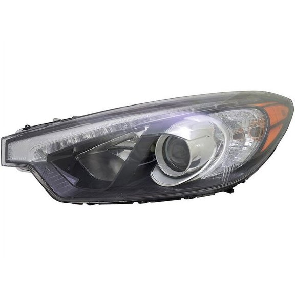 Left Headlight Assembly - Compatible with 2015 - 2016 Kia Forte EX Sedan