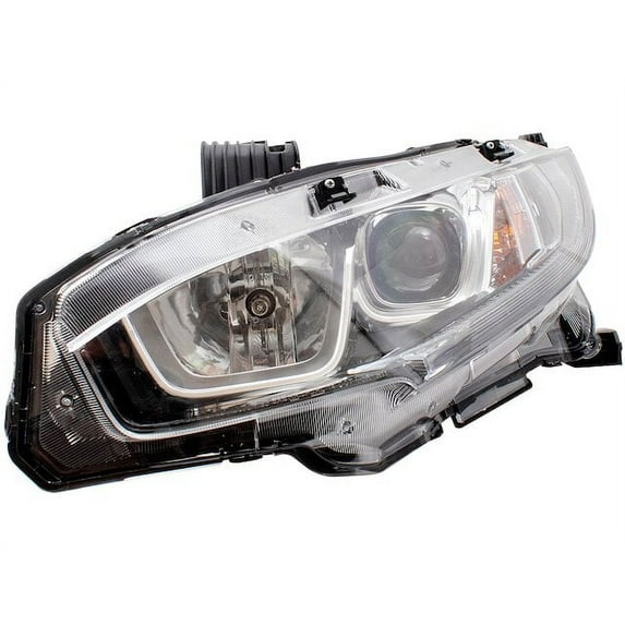Left Headlight Assembly - Compatible with 2016 - 2019 Honda Civic 2017 2018
