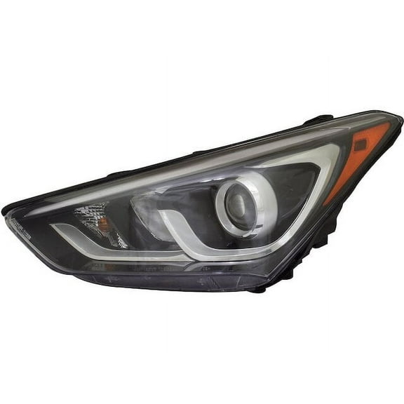 Left Headlight Assembly - Compatible with 2017 - 2018 Hyundai Santa Fe Sport Sport Utility