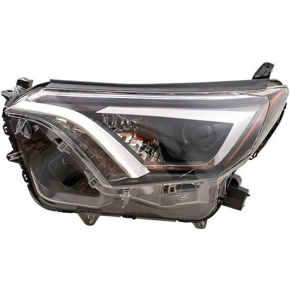 Left Headlight Assembly - Compatible with 2017 - 2018 Toyota RAV4 Sport Utility 4-Door 2.5L 4-Cylinder Naturally Aspirated DOHC GAS 2016
