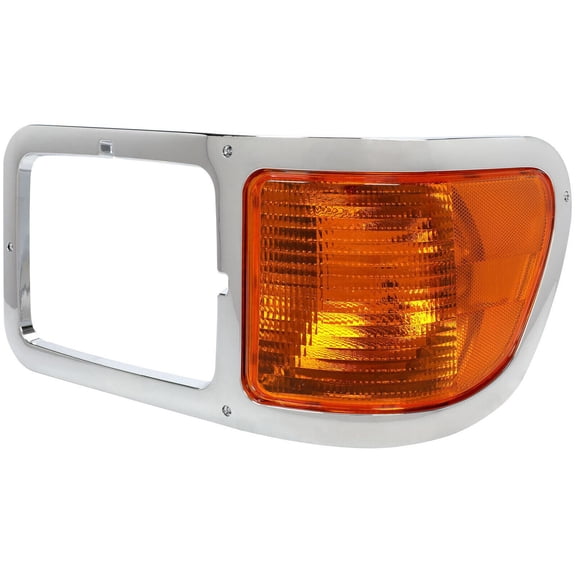 Left Headlight Bezel Trim+Corner Signal Light Lens For Ford 00-15 F650 00-15