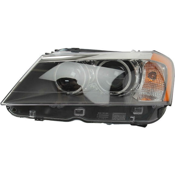 Left Headlight - Compatible with 2011 - 2014 BMW X3 F25 Sport Utility 3.0L 6-Cylinder 2012 2013