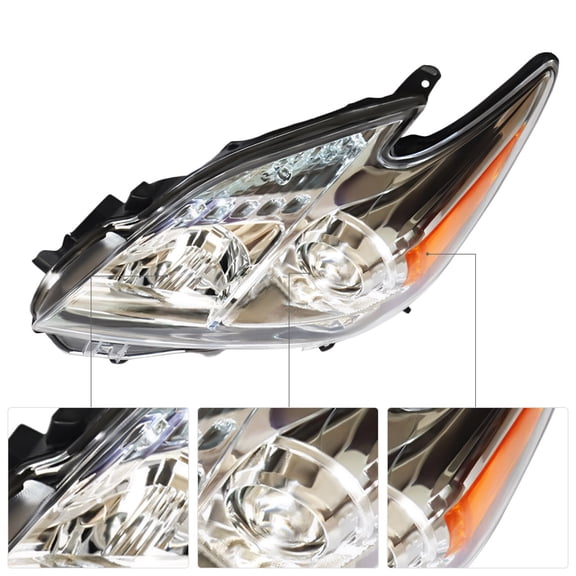 Left Headlight, Driver Side Headlight, Left Headlight for 2010-2011 Toyota Prius 8117047211(Bulb Not Included)