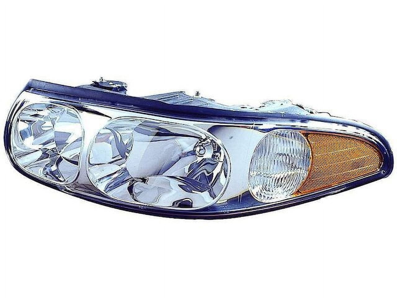 Left Headlight Lens Housing Compatible with 2000 2005 Buick LeSabre