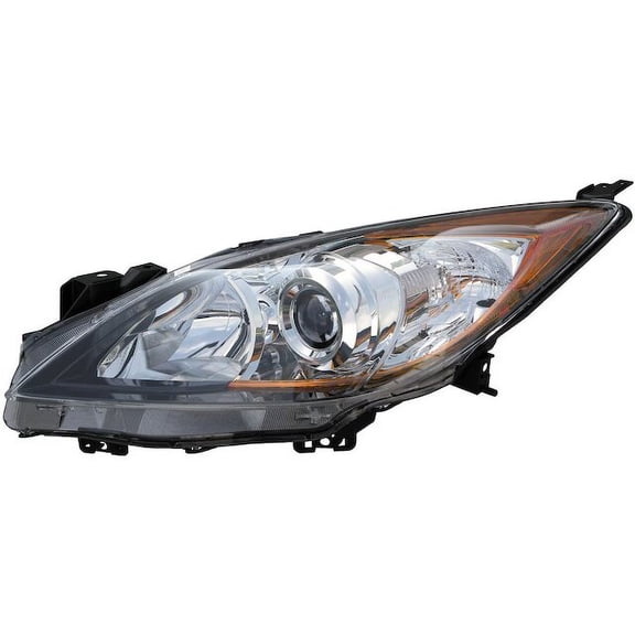 Left Headlight Lens Housing - Compatible with 2010 - 2013 Mazda 3 2011 2012