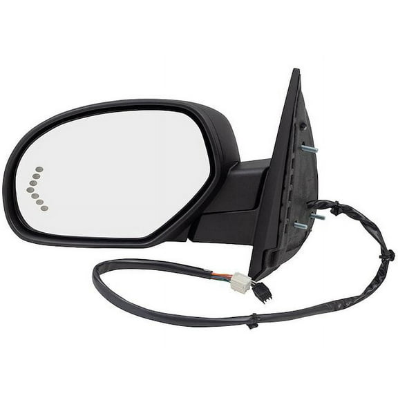 Left Mirror - Compatible with 2007 - 2013 Chevy Avalanche Crew Cab Pickup 4-Door 5.3L V8 Naturally Aspirated OHV FLEX 2008 2009 2010 2011 2012