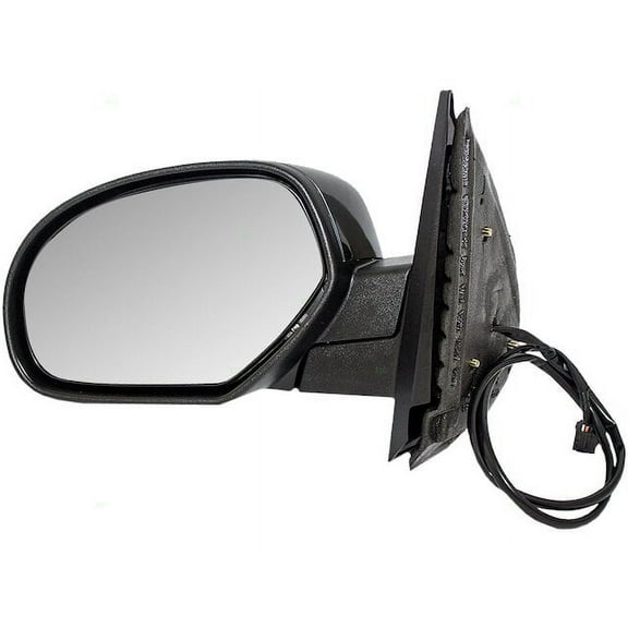 Left Mirror - Compatible with 2007 - 2013 Chevy Avalanche Crew Cab Pickup 4-Door 5.3L V8 Naturally Aspirated OHV FLEX 2008 2009 2010 2011 2012