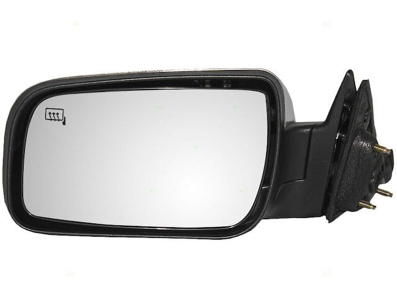 Kool Vue Power Adjust Black Textured Mirror For Mercury Escape/Mariner - Driver Side, Blind Spot Glass, Direct Fit Replacement