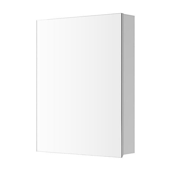 Left-Opening, High-Quality Wood Cabinet - Quiet Closing and Spacious Bathroom Storage