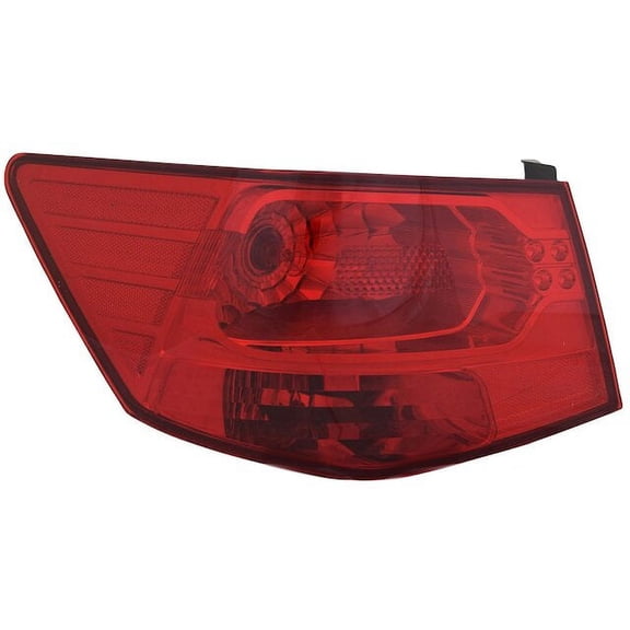 Left Outer Tail Light Assembly - Compatible with 2010 - 2013 Kia Forte Sedan 2011 2012