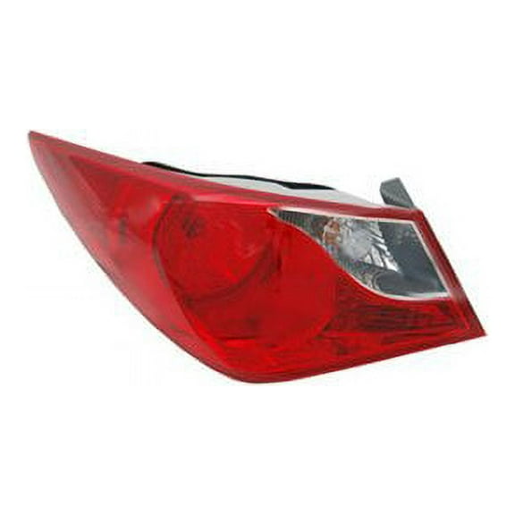 Left Outer Tail Light Assembly - Compatible with 2011 - 2014 Hyundai Sonata Sedan 2012 2013