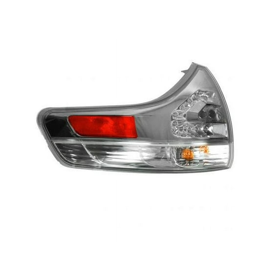 Left Outer Tail Light Assembly - Compatible with 2011 - 2020 Toyota Sienna 2012 2013 2014 2015 2016 2017 2018 2019