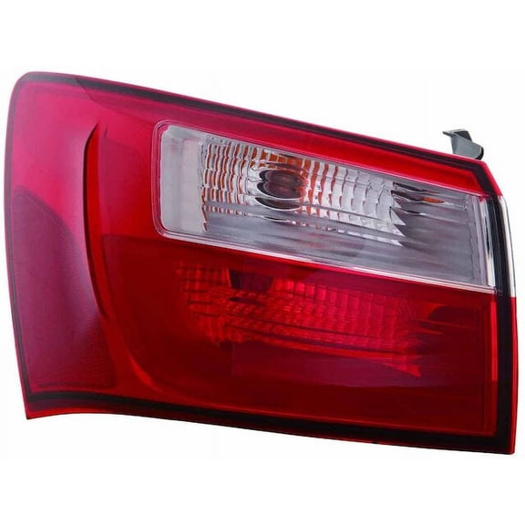Left Outer Tail Light Assembly - Compatible with 2012 - 2017 Kia Rio Sedan 2013 2014 2015 2016