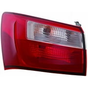 Left Outer Tail Light Assembly - Compatible with 2012 - 2017 Kia Rio Sedan 2013 2014 2015 2016