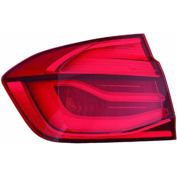 Left Outer Tail Light Assembly - Compatible with 2016 - 2018 BMW 328d Sedan 2017