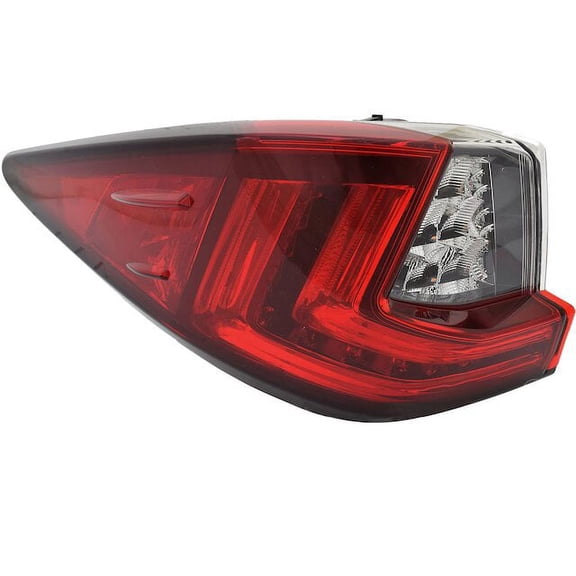 Left Outer Tail Light Assembly - Compatible with 2018 - 2019 RX350L Base Sport Utility