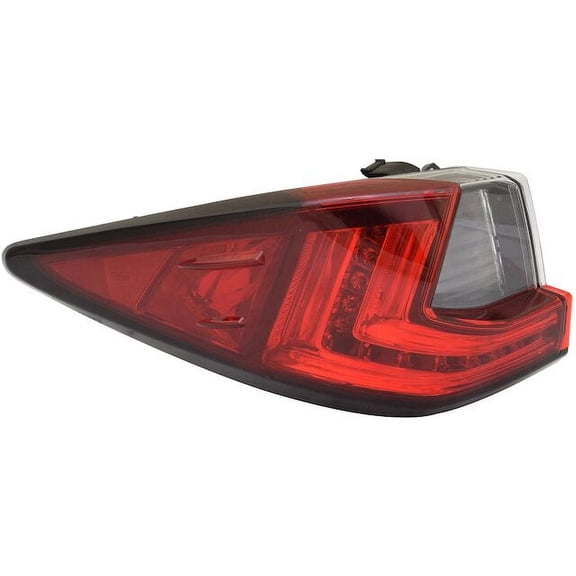 Left Outer Tail Light Assembly - Compatible with 2018 - 2022 RX350L Base Sport Utility 2019 2020 2021