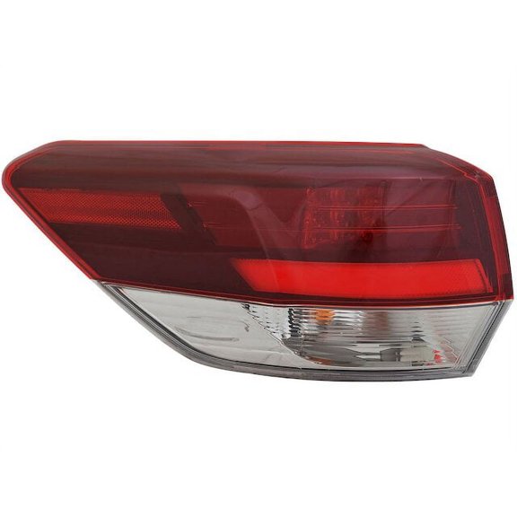 Left Outer Tail Light Assembly - Compatible with 2019 Toyota Highlander SE Sport Utility