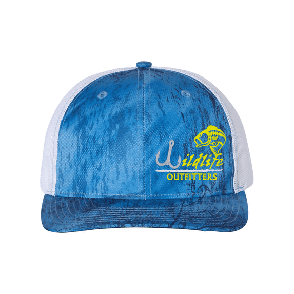 Left Panel Bass Realtree Fishing Light Blue/White
