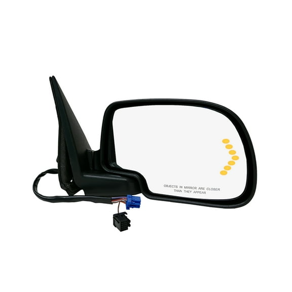 Left Passenger Side Mirror, Power Heated Manual Folding with Turn Signal Light For 2007 Chevrolet Silverado 2500 HD Classic