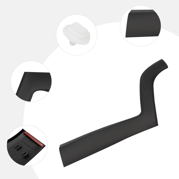 Left Rear Door Trim Molding for Jeep Renegade 2015-2021 5VX87LXHAA Left Driver Side Door Side Molding Trim Black