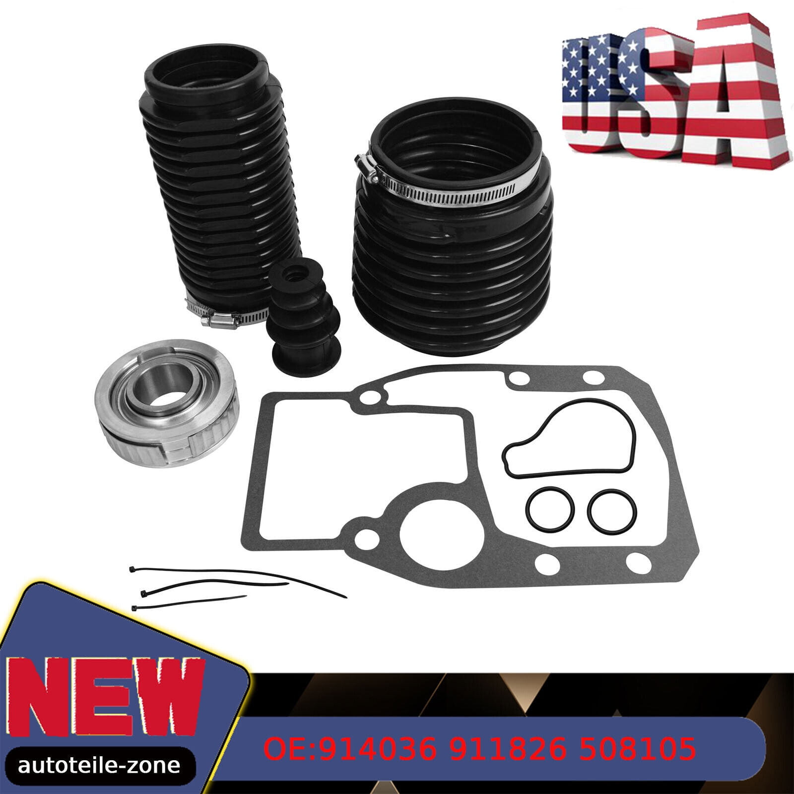 Bellows Adhesive Bellows Kit For OMC Cobra Sterndrive I/O Replaces - Foto 10
