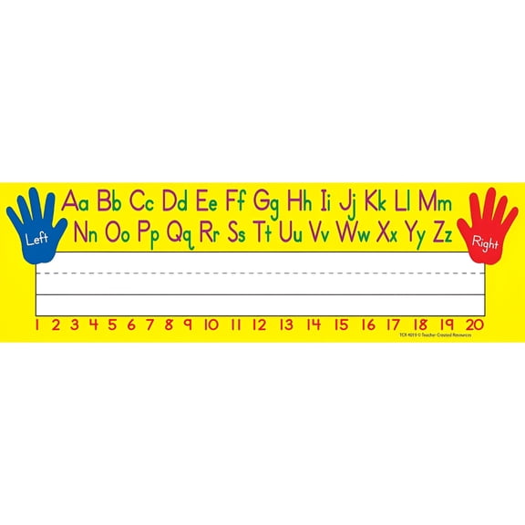 Left/Right Alphabet Flat Name Plates [TCR4019]