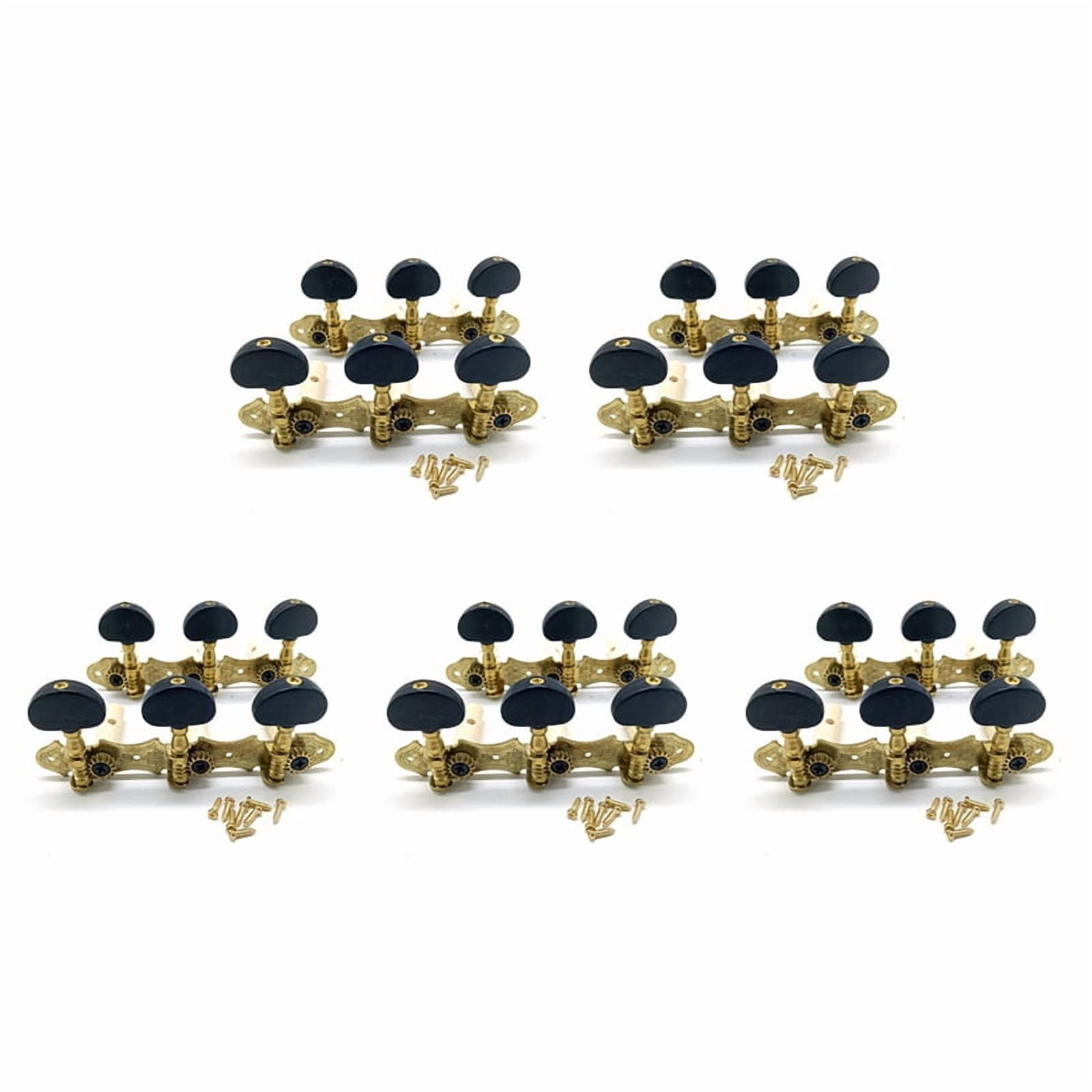Left Right Classical Guitar String Tuning Pegs Machine Heads Tuners Keys 15L15R Professional Guitar Accessories,Black